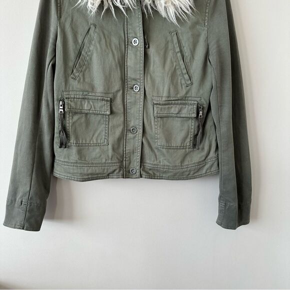 Anthropologie-Marrakech Faux Fur Trim Collar Jacket - Picture 10 of 12